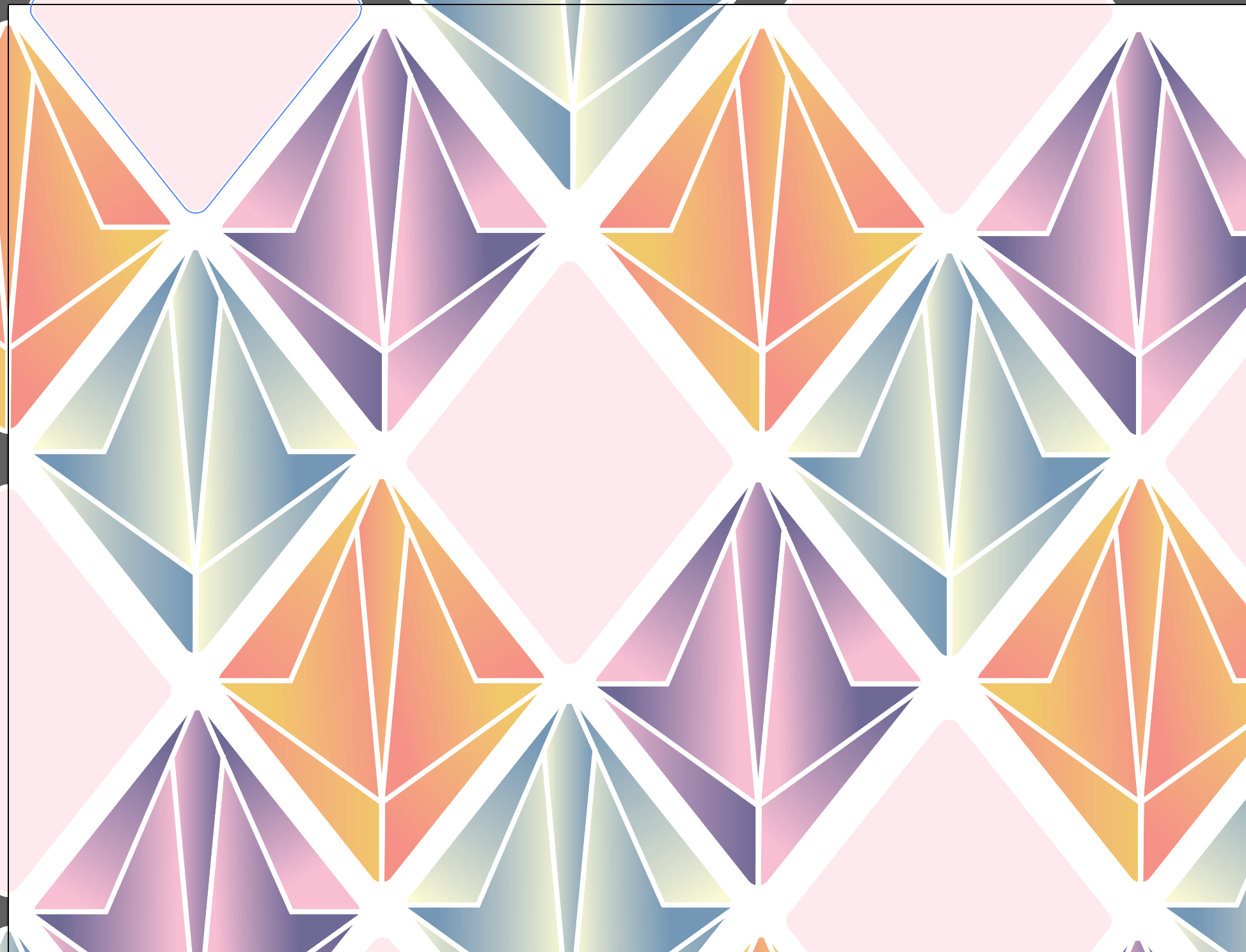 Diamond pattern design