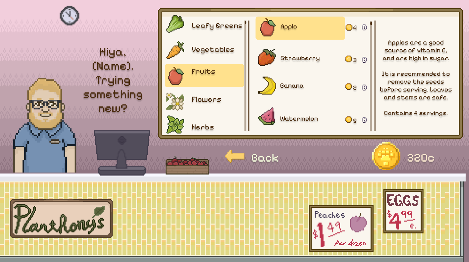 Guinea Garden Shop Screenshot