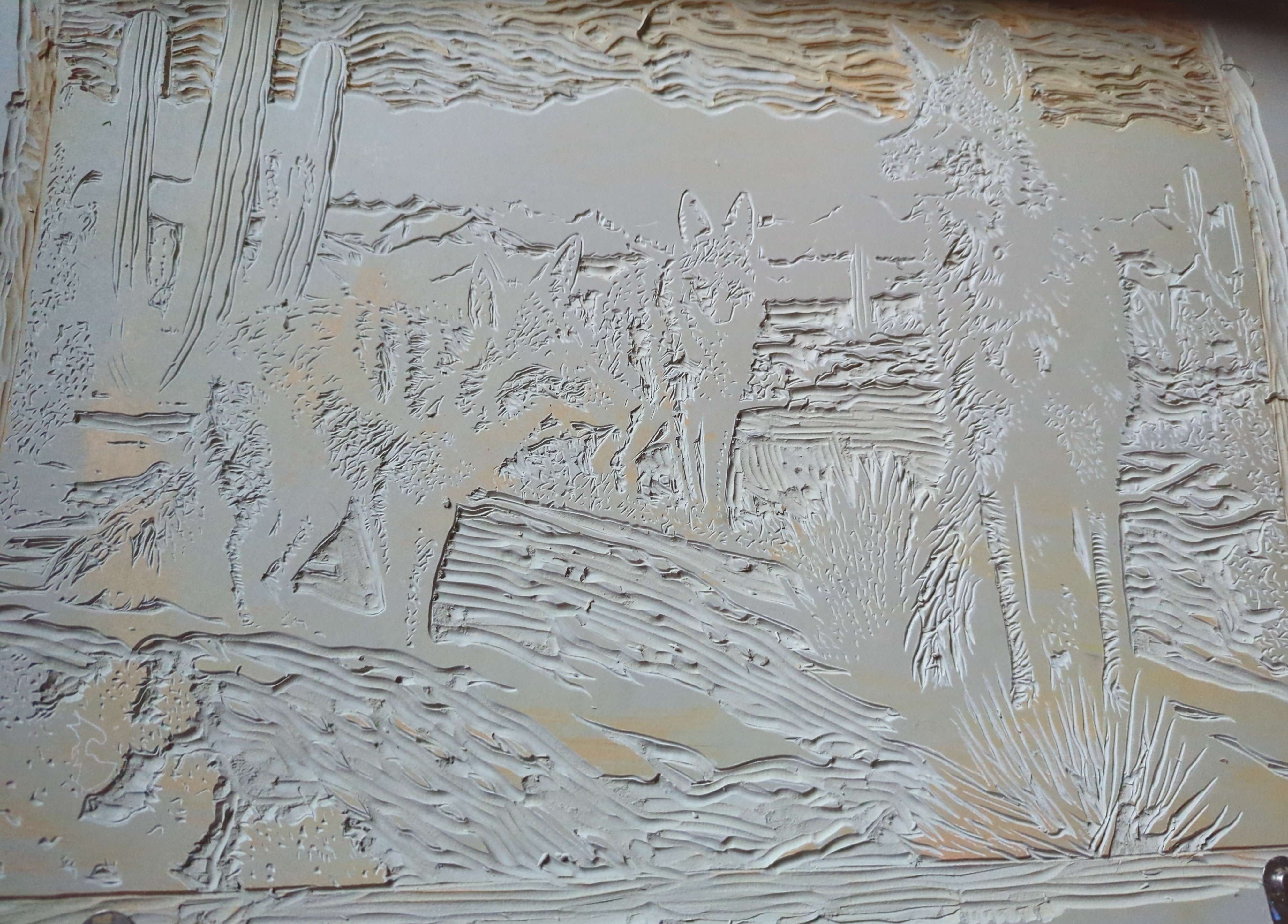 linoleum carving ready to print for wolf print